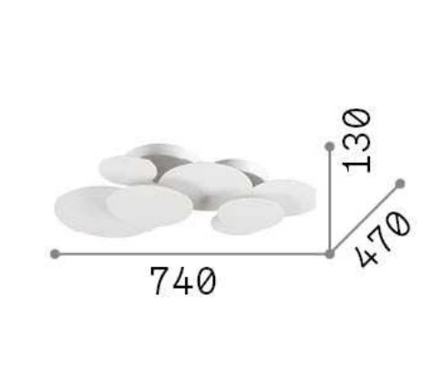 Ideal Lux Lubinis šviestuvas Cloud Pl D70