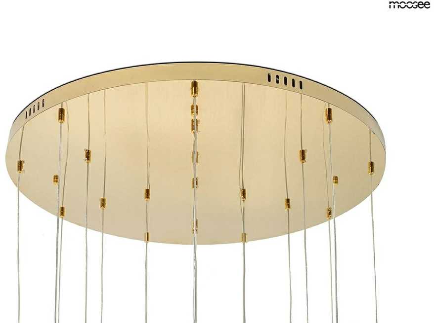 47W LED pakabinamas šviestuvas LEAFS DISC, aukso sp., 3000K