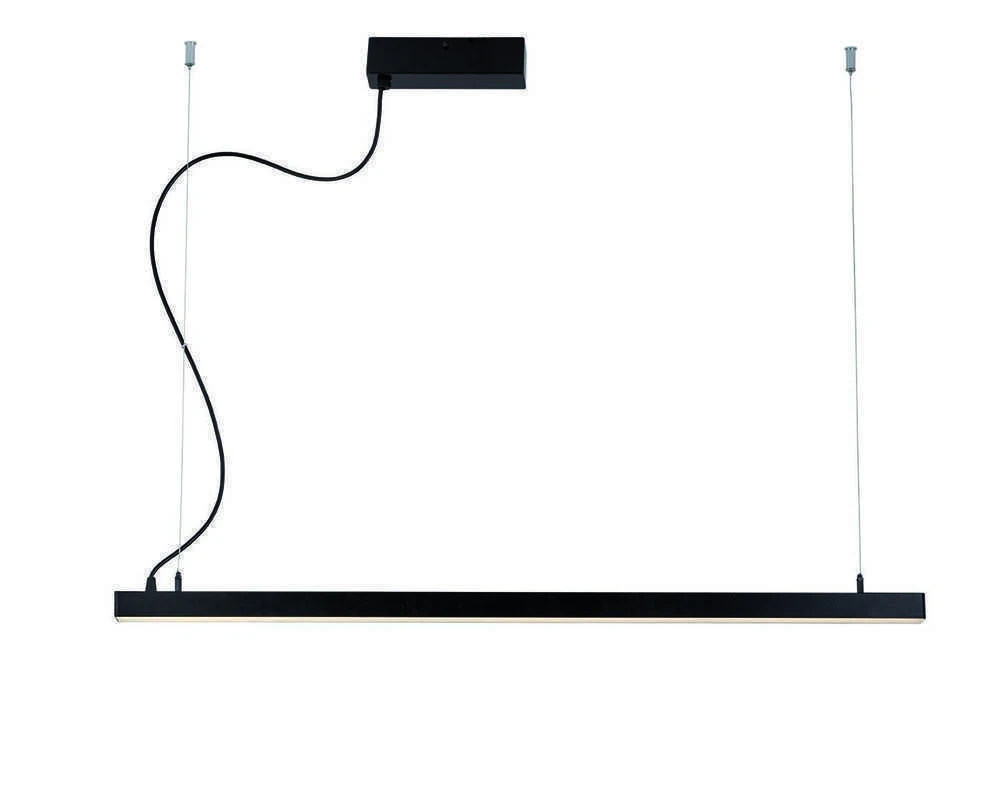 48W LED linijinis pakabinamas šviestuvas LYNNE, juodas, 3000K, 3994601