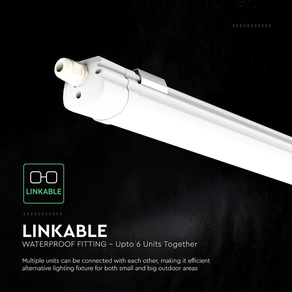 48W LED linijinis paviršinis šviestuvas G-SERIES, 150cm, baltas, 3000/4000/6500K, IP65