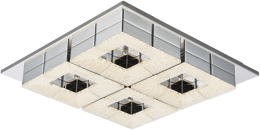 48W LED lubinis šviestuvas CLARISE, chromo sp., 3000K