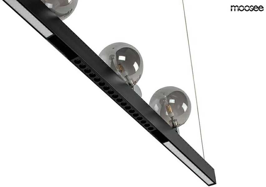 48W LED pakabinamas šviestuvas LINEAL, 4xG4, juodas, 3000K, parduodamas su lemputėmis