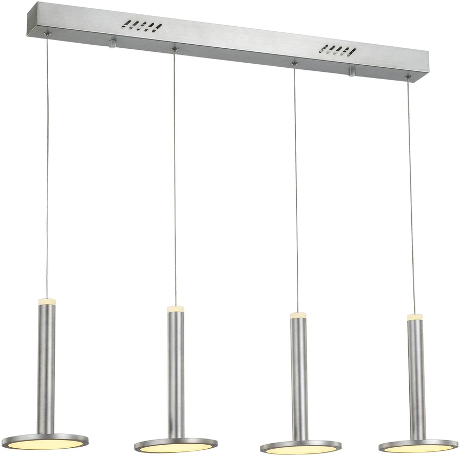 Lubinis šviestuvas 48W LED pakabinamas šviestuvas OLIVER, nikelio sp., 3000K, dimeriuojamas