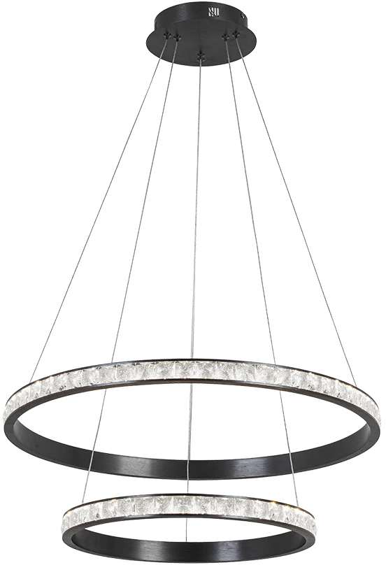 48W LED pakabinamas šviestuvas ORIANA, juodas, 3000K, 4323700