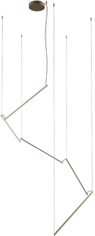 48W LED pakabinamas šviestuvas STICK, matinės žalvario sp., 3000K, dimeriuojamas, 01-2800