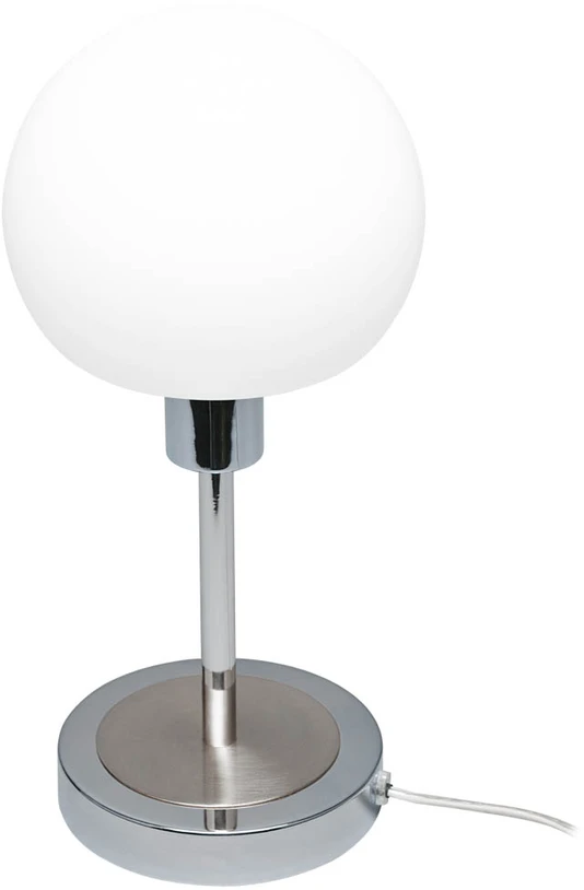 4,8W LED stalo šviestuvas CAVE, chromo/baltos sp., 3000K, dimeriuojamas