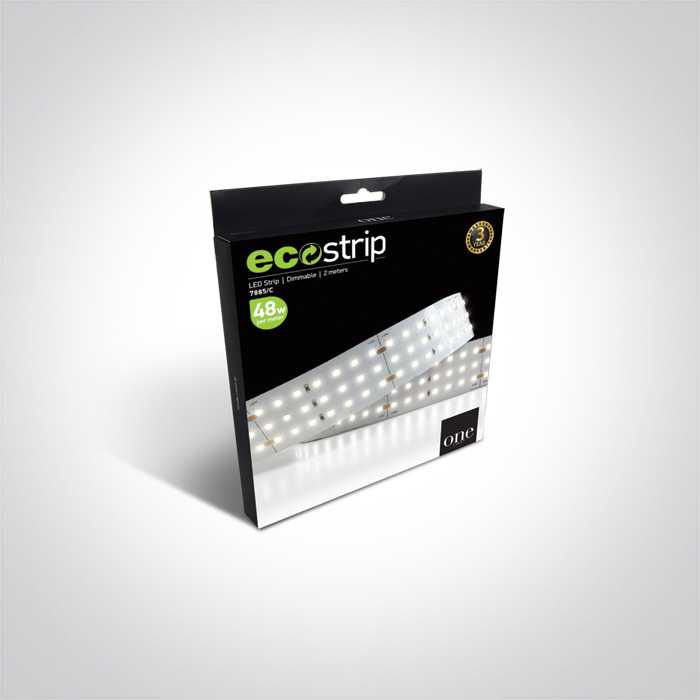 48W/m lanksti LED juosta, 294LED/m, 3000K, IP20, 2m ritė, karpoma kas 7,14cm, 2m ritė, 7885/W