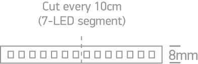 4,8W/m LED juosta, 2200K, 5m ritė, 7820/UW