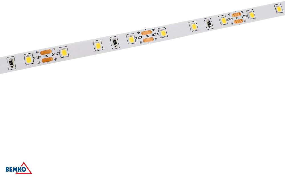 Bemko 4,8W/m LED juosta PREMIUM, 12V, 6500K, 50m ritė