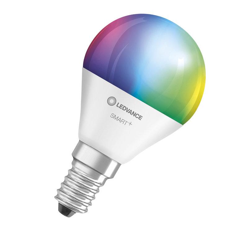 Ledvance SMART+ WiFi klasikinė mini lemputė RGBW daugiaspalvė 40 5W 2700-6500K E14 | E14 | 5 W | RGBW | Bevielis internetas