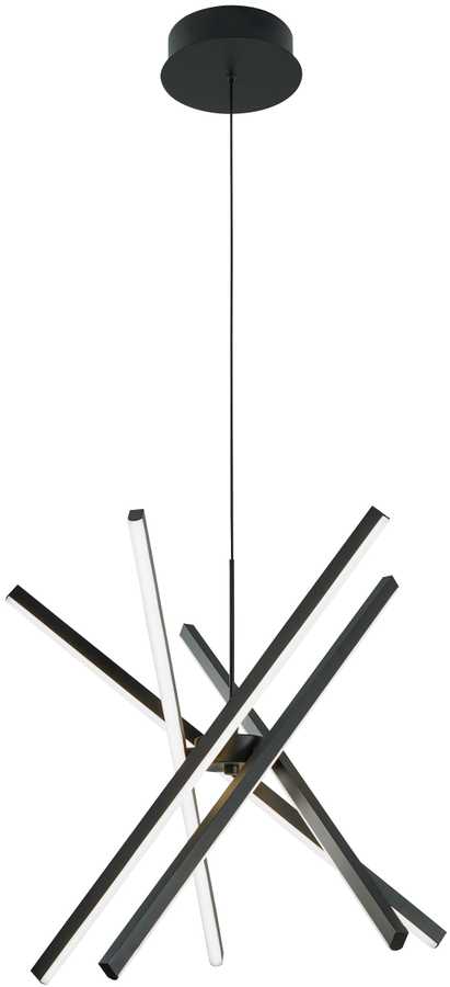 49W LED pakabinamas šviestuvas RAY, juodas, 3000/4000/6000K, dimeriuojamas, 4301300