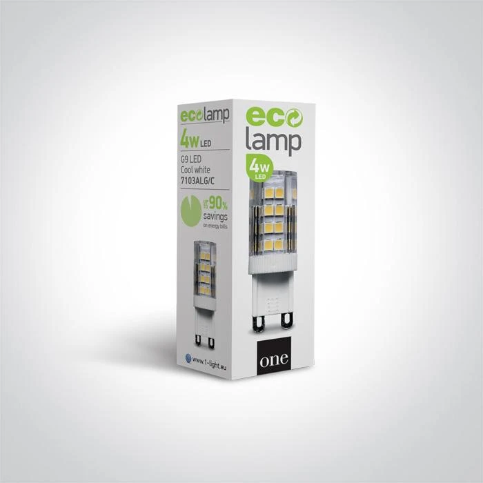 4W LED lemputė, G9, 3000K, 7103ALG/W