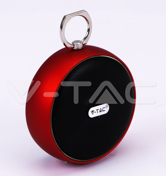 4W Bluetooth garsiakalbis, raudonos spalvos.