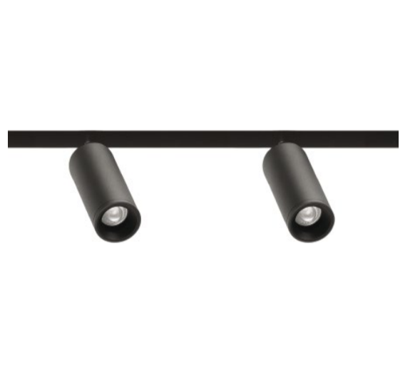 4W dvigubas šviestuvas į magnetines sistemas FIT 20 48V, 3000K, DALI, juodas