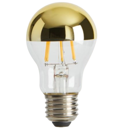 4W LED lemputė, E27, aukso sp., 2700K, dimeriuojama