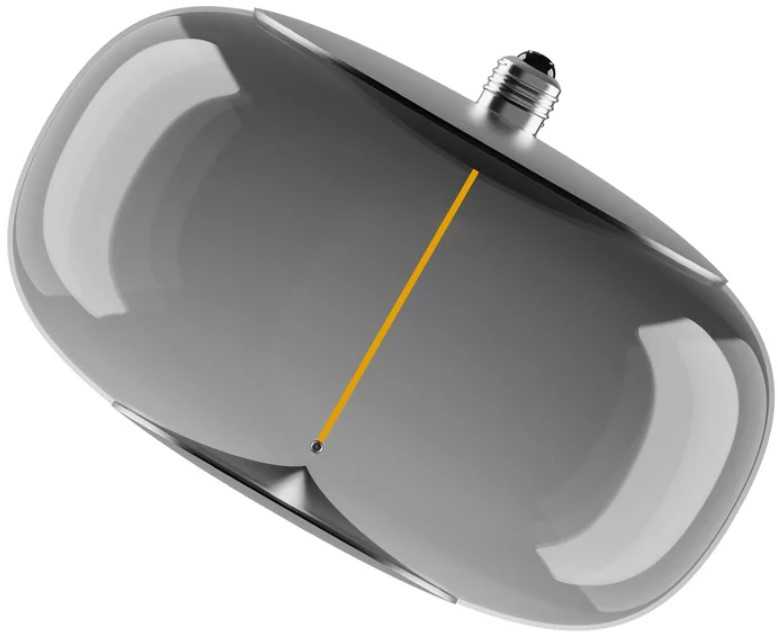 4W LED dekoratyvinė filamentinė lemputė, E27, dūmų sp., 1800K