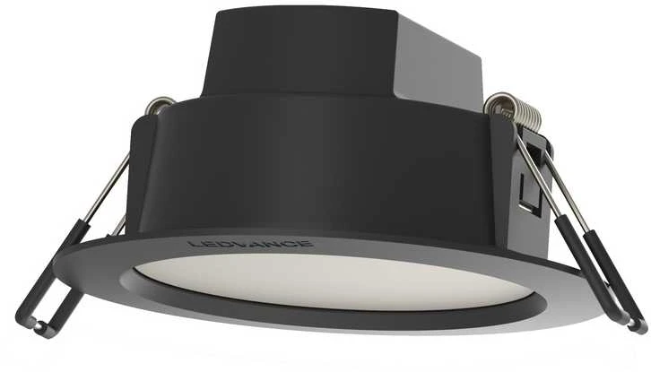 Ledvance 4W LED įleidžiama panelė DOWNLIGHT IP44 GEN2, juoda, 3000K, 100°