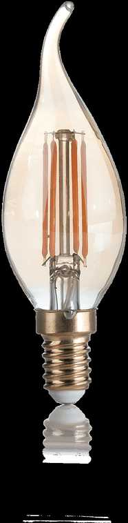 4W LED lemputė E14, 2200K, gintaro spalvos, 151663