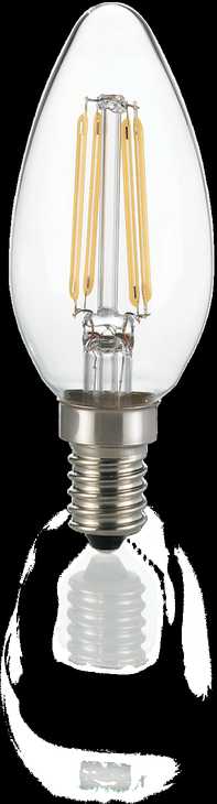 4W LED lemputė E14, 3000K, skaidri, dimeriuojama, 188928