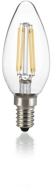 4W LED lemputė E14, 3000K, skaidri, 101224