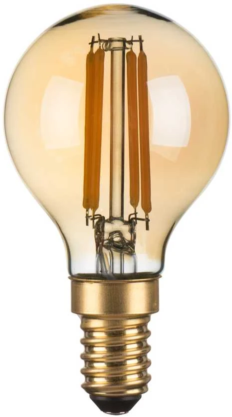 Italux 4W LED lemputė, E14, gintaro sp., 2200K, dimeriuojama