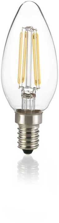 4W LED lemputė, E14, skaidri, 2700K, 270944
