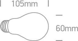 4W LED lemputė, E27, 2700K, 9G03R/EW/E