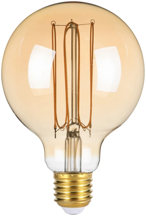 4W LED lemputė, E27, gintaro sp., 2200K, dimeriuojama