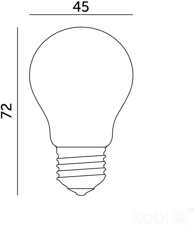 4W LED lemputė FMB, E27, balta, 3000K, 360°