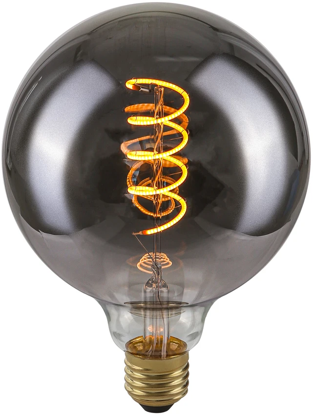 Italux 4W LED lemputė, G125, E27, dūmų sp., 2200K, dimeriuojama