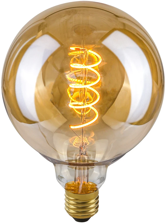 Italux 4W LED lemputė, G125, E27, gintaro sp., 2200K, dimeriuojama