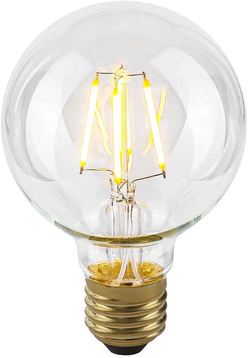 Italux 4W LED lemputė, G80, E27, skaidri, 2200K, dimeriuojama