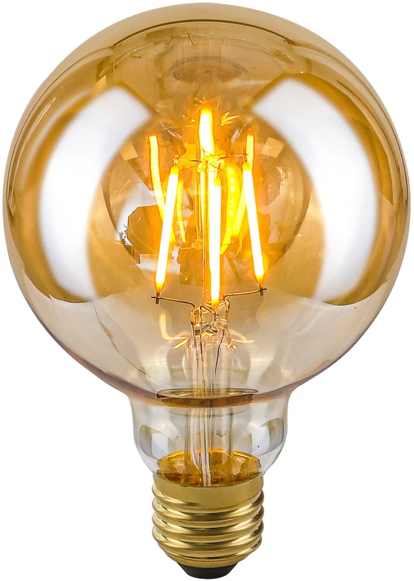 Italux 4W LED lemputė, G95, E27, gintaro sp., 2200K, dimeriuojama