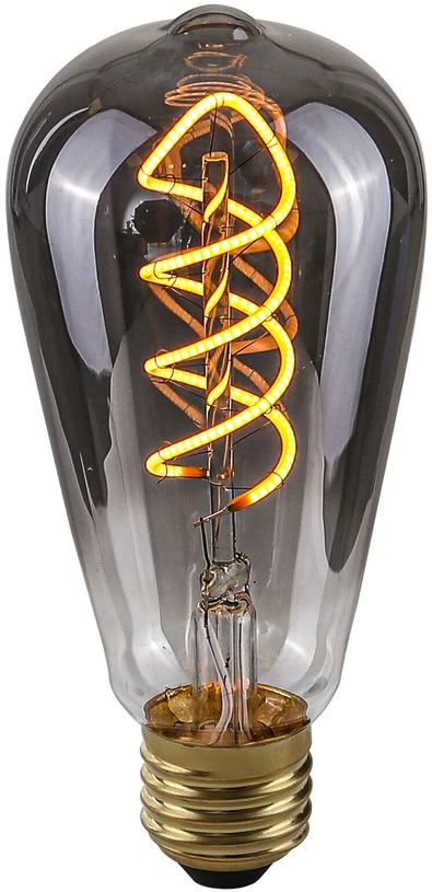 Italux 4W LED lemputė, ST64, E27, dūmų sp., 2200K, dimeriuojama