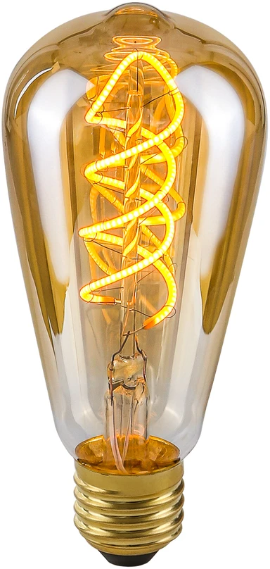 Italux 4W LED lemputė, ST64, E27, gintaro sp., 2200K, dimeriuojama