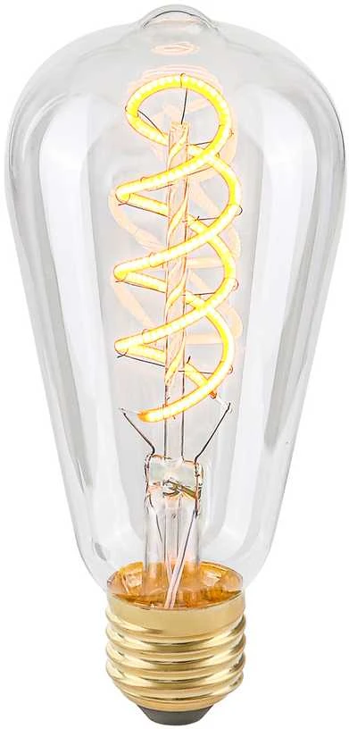 Italux 4W LED lemputė, ST64, E27, skaidri, 2200K, dimeriuojama