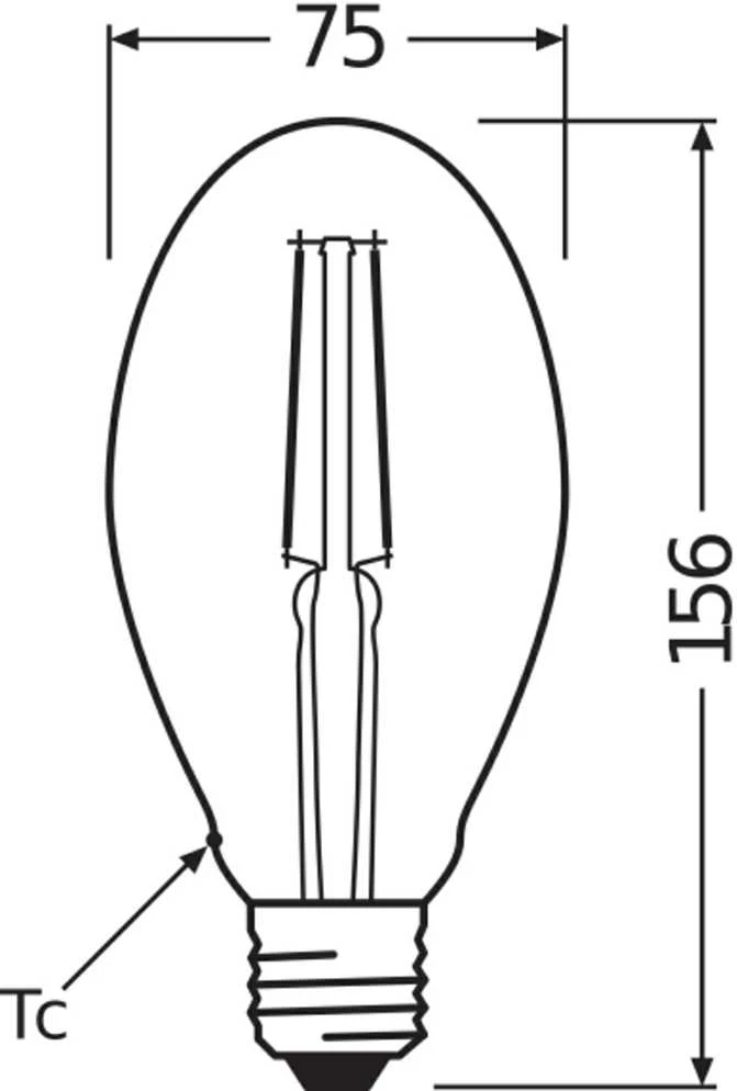 Osram 4W LED lemputė VINTAGE 1906, E27, aukso sp., 2400K