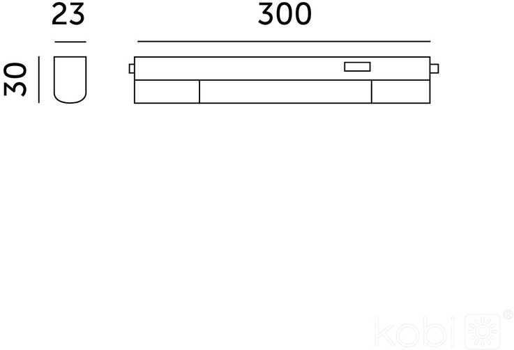 4W LED linijinis šviestuvas WL, baltas, 3000/4000/6500K