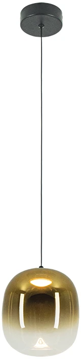 4W LED pakabinamas šviestuvas, juodos/aukso sp., 3000K, 2611