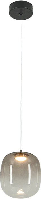 4W LED pakabinamas šviestuvas, juodos/rudos sp., 3000K, 2612