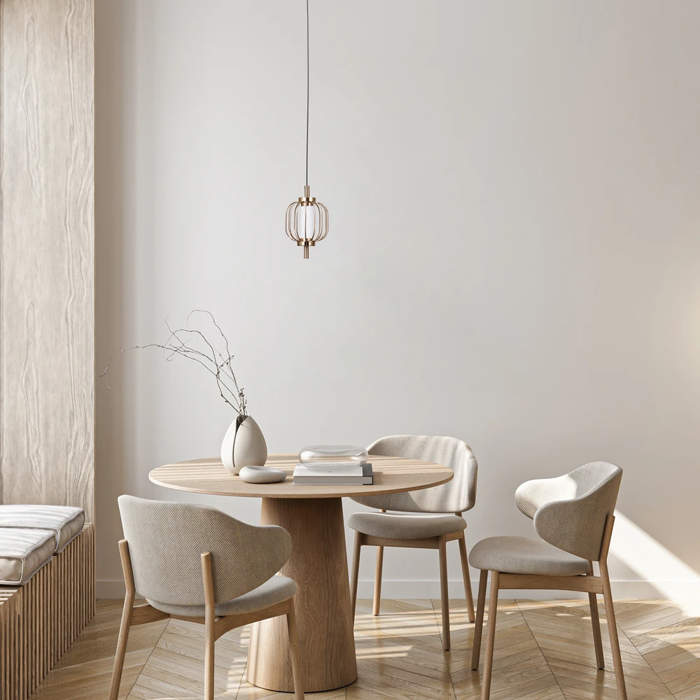 4W LED pakabinamas šviestuvas PEDRO, aukso sp., 3000K