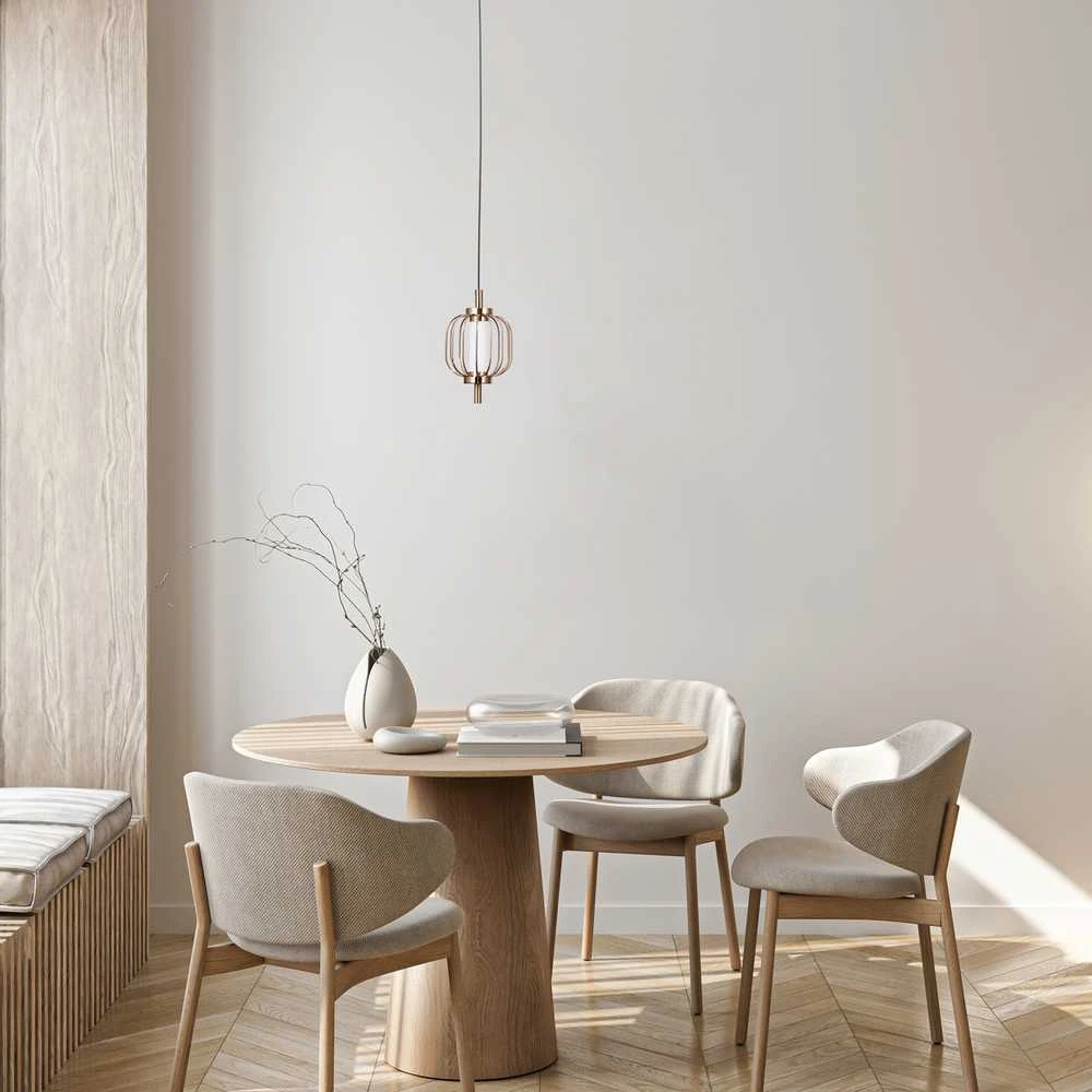 4W LED pakabinamas šviestuvas PEDRO, aukso sp., 3000K