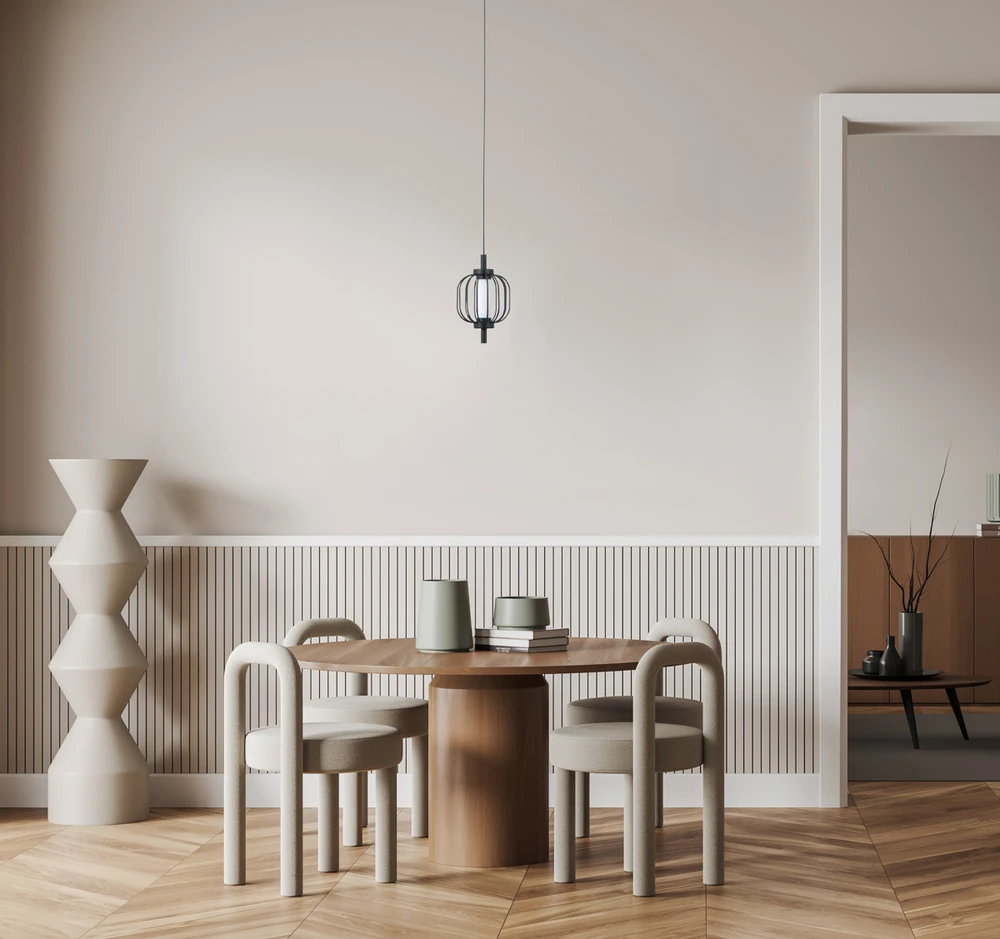 4W LED pakabinamas šviestuvas PEDRO, juodas, 3000K