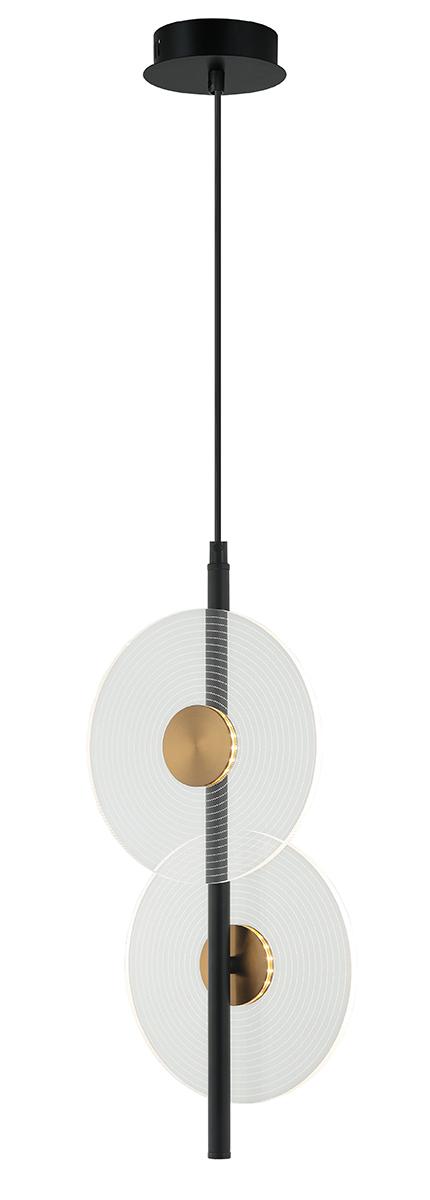 4W LED pakabinamas šviestuvas SUN, juodos/bronzos sp. korpusu, 3000K, 4280200
