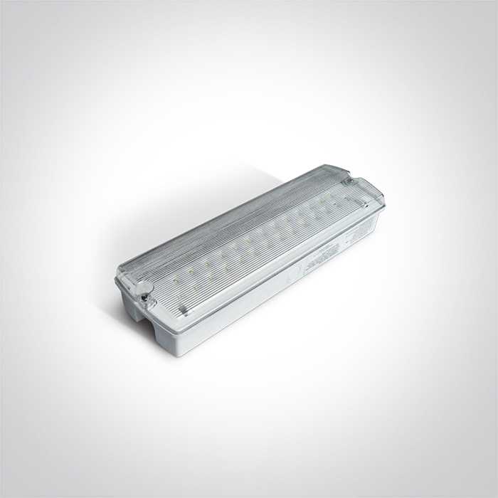 4W LED paviršinis avarinis/evakuacinis šviestuvas, baltas, 6000K, IP65, 89404A