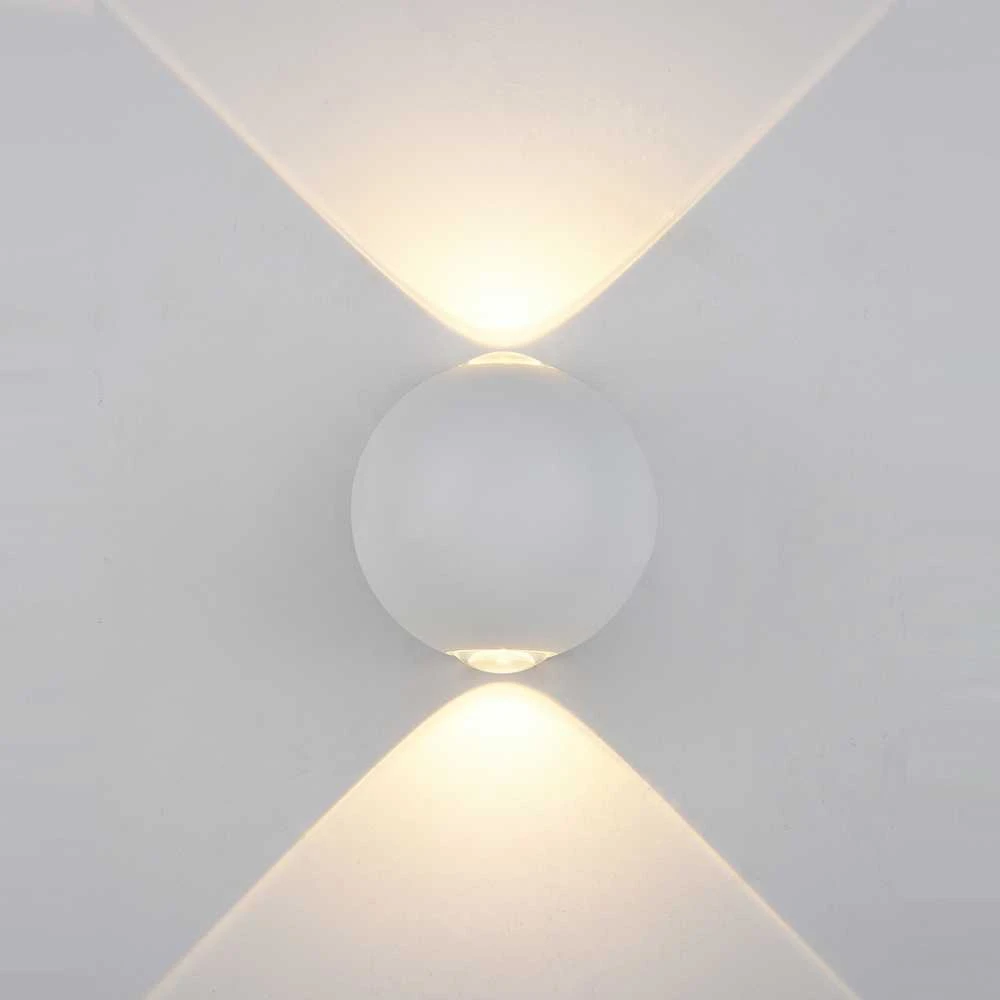 Sieninis šviestuvas 4W LED sieninis fasado šviestuvas CARSOLI, baltas, 3000K