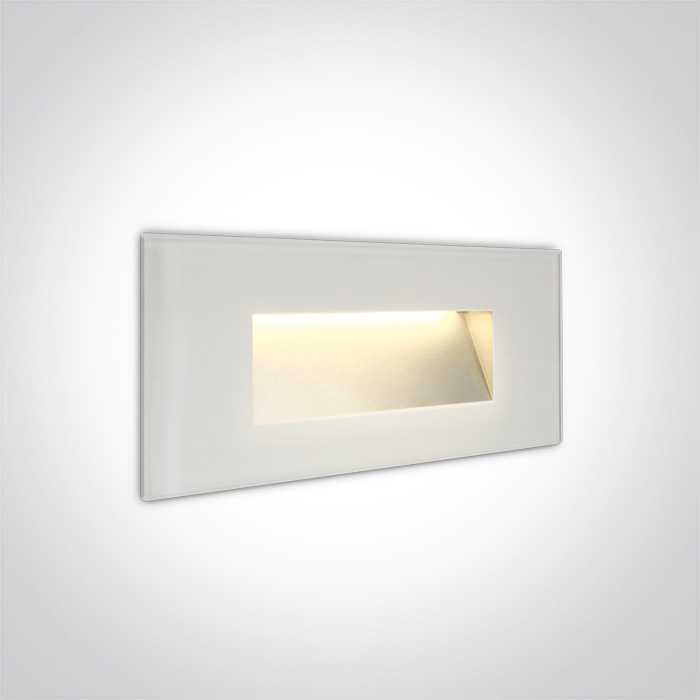 4W LED sieninis šviestuvas, baltas, 3000K, 68076A/W/W