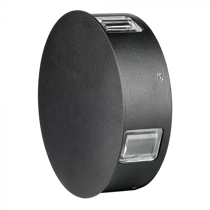 V-tac 4W LED sieninis šviestuvas, juodas, IP65, 3000K