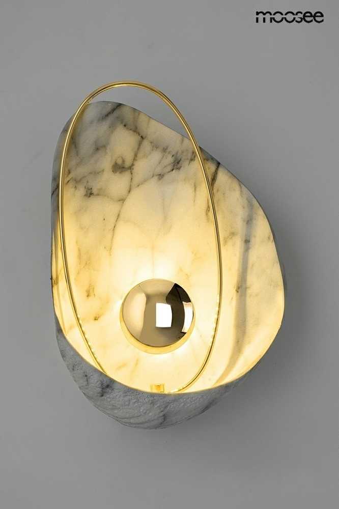 4W LED sieninis šviestuvas ROCK, aukso/baltos sp., 3000K