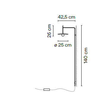 4W LED sieninis šviestuvas TEMPO, grafito sp., 2700K, dimeriuojamas